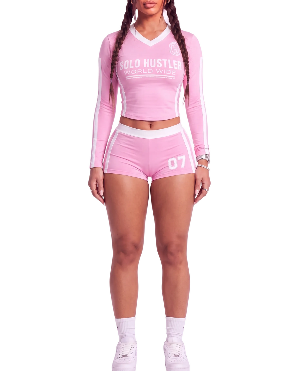 SH Long sleeves and Shorts Pink